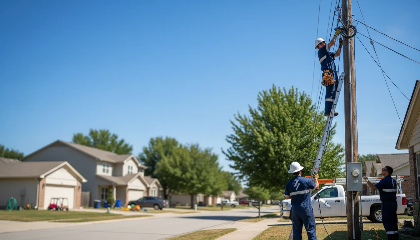 Residential electrician providing installation services in Unadilla, NE